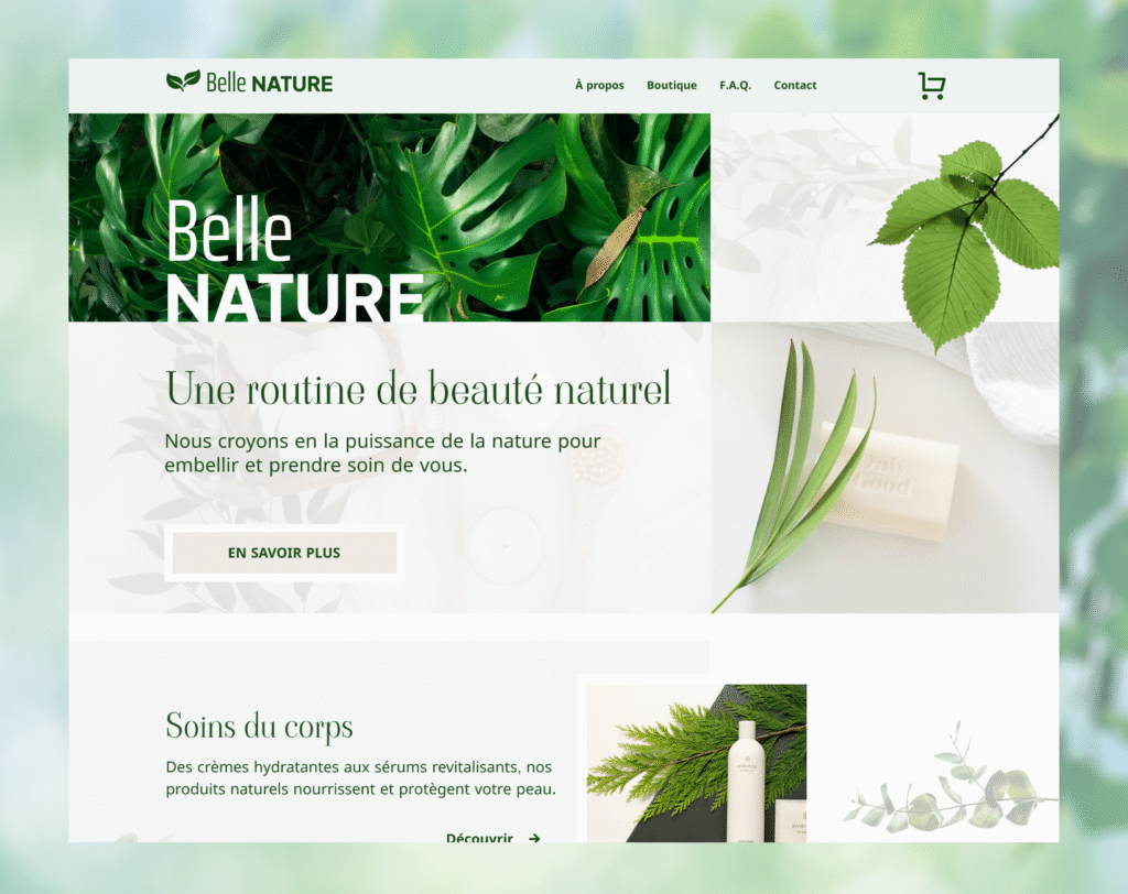 Projet de Conception web: BelleNature